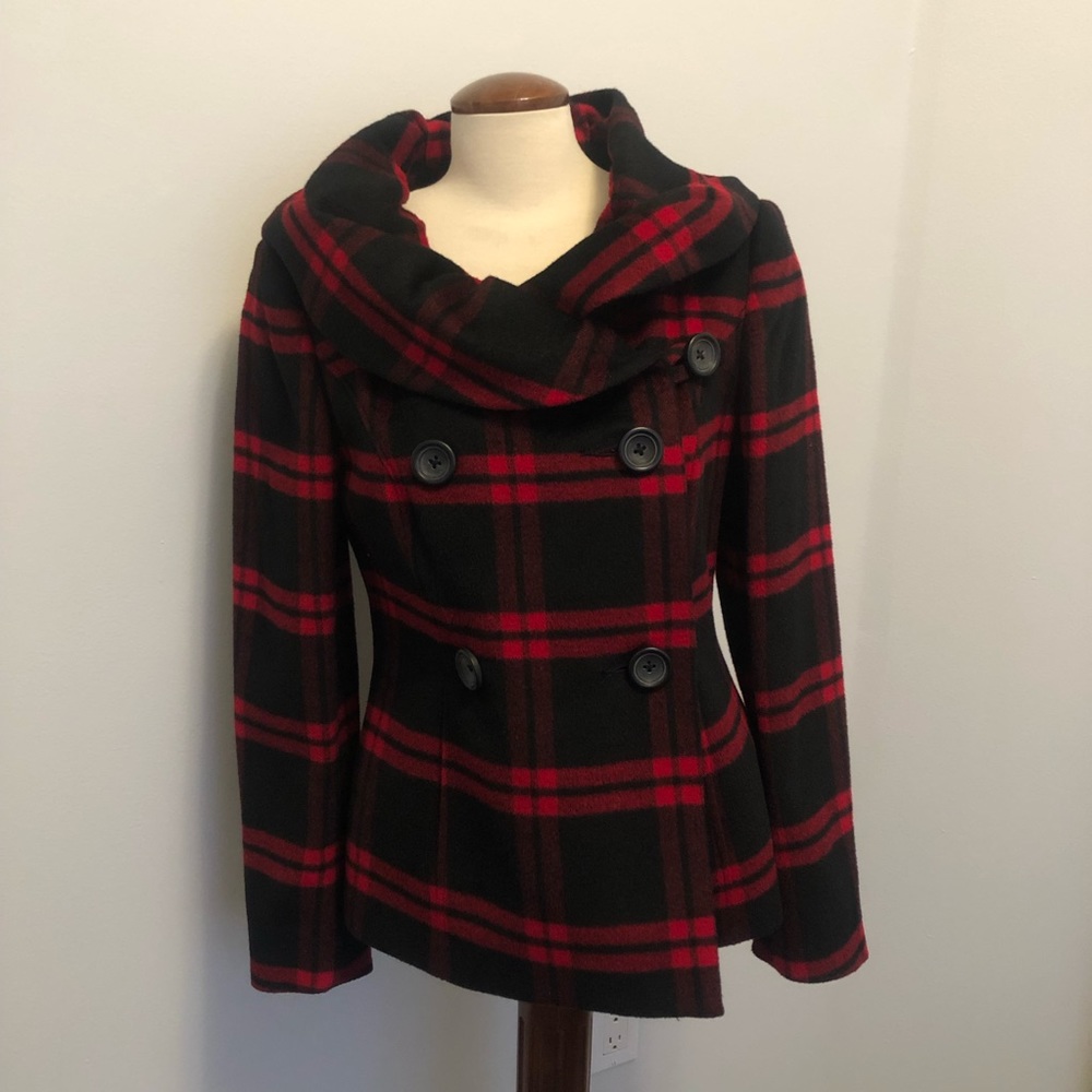 Red and black jacket